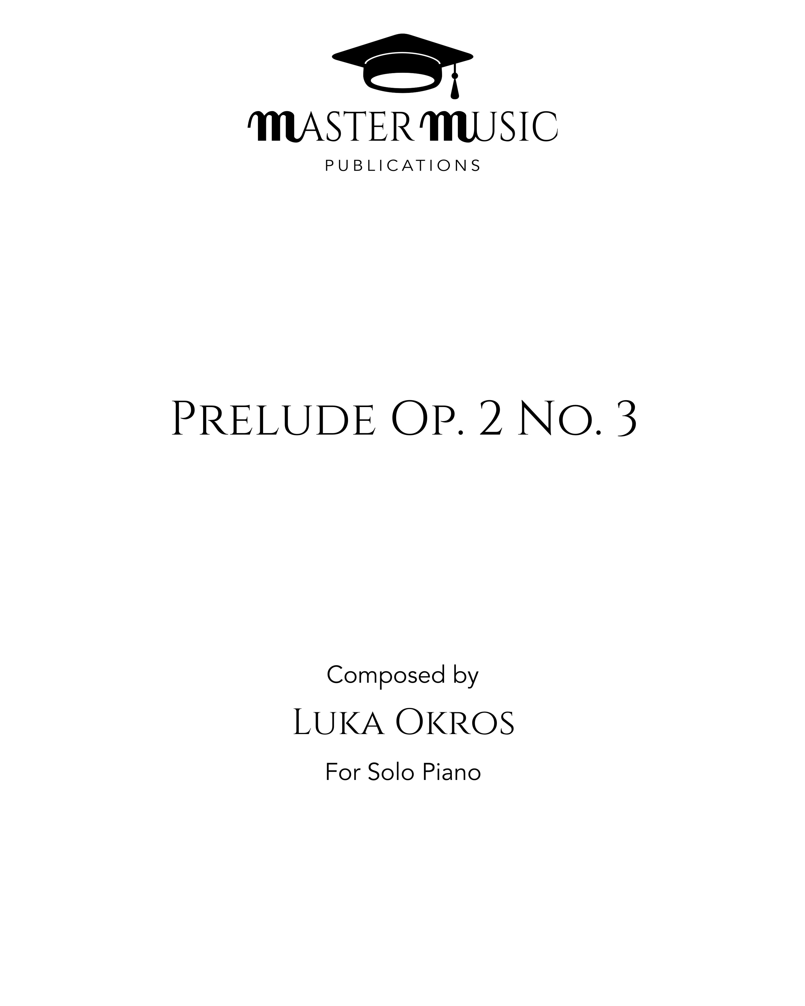 Prelude Op. 2 No. 3