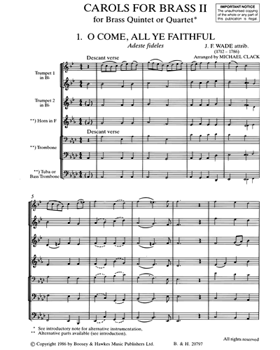Carols for Brass, Vol. 2