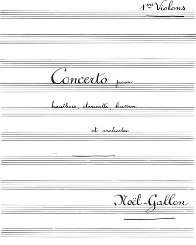 Concerto for Oboe, Clarinet and Bassoon