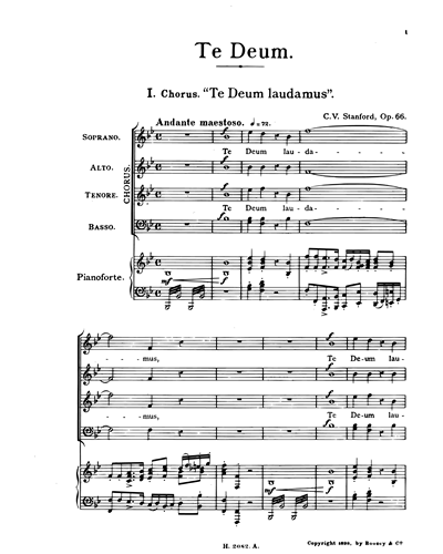 Te Deum, op. 66
