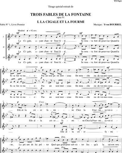 La cigale et la fourmi - extrait ACJ 9168