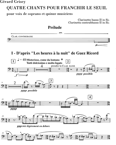 Bass Clarinet 2 in Bb/Contrabass Clarinet 2 in Bb