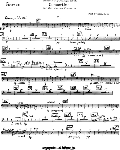 Concertino for Marimba and Orchestra, Op. 21