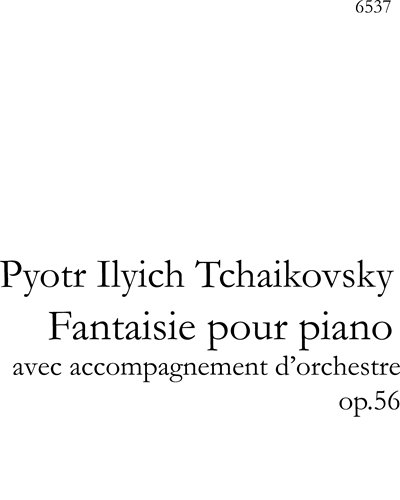 Fantaisie pour piano Op. 56