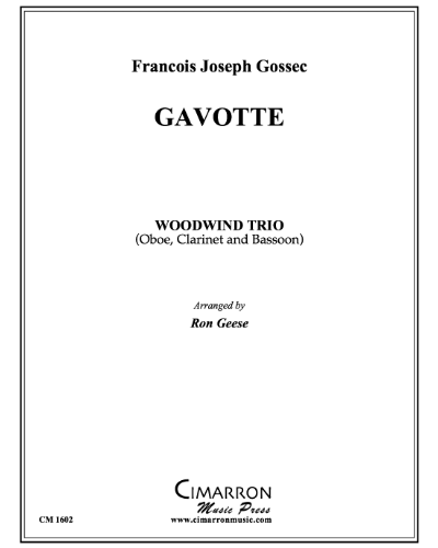 Gavotte for Reed Trio