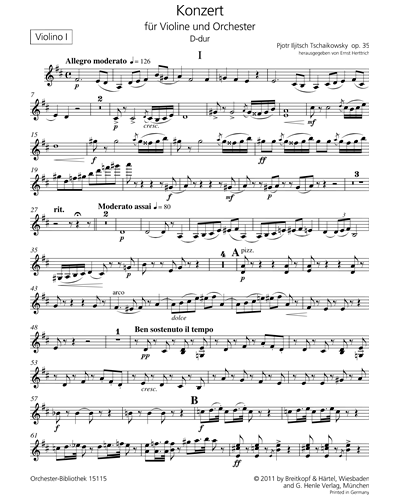 Violinkonzert D-dur op. 35