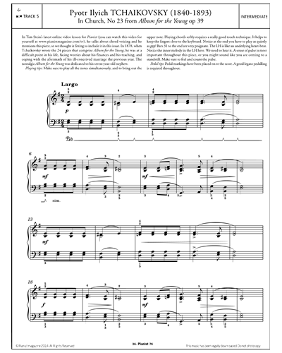 In Church, No.23 (from 'Album for the Young' Op.39)