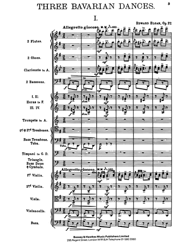 Three Bavarian Dances, op. 27