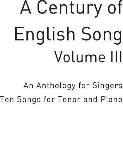 A Century of English Song, Vol. 3