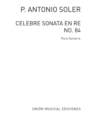 Celebre sonata en Re No. 84