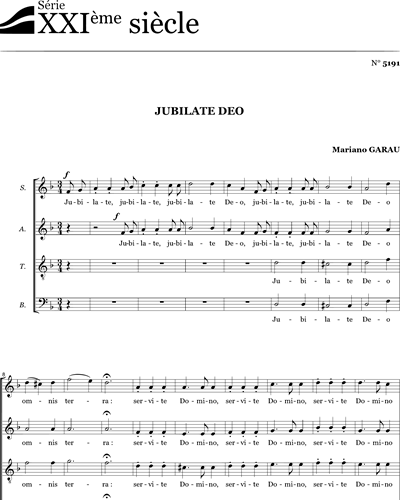 Jubilate Deo - Garau