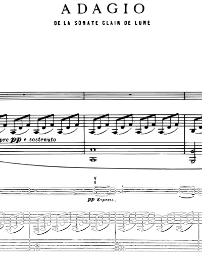 Adagio No. 286 (de la Sonate "Clair de Lune")