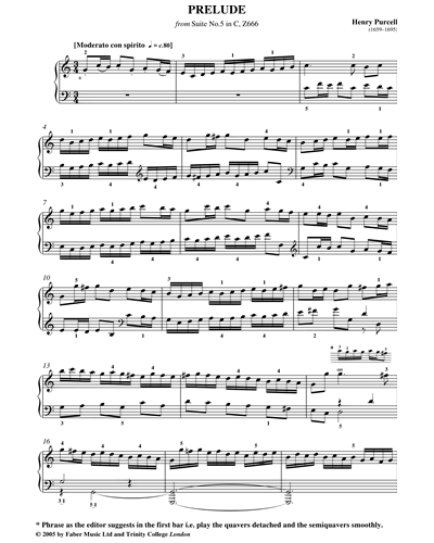 Prelude from Suite No.5 in C