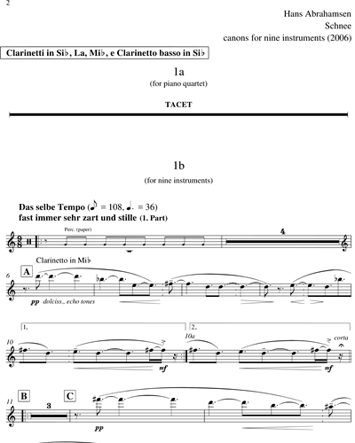 Clarinet in Bb/Clarinet in A/Clarinet in Eb/Bass Clarinet