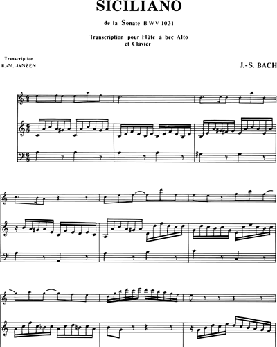 Siciliano BWV1031