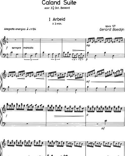 Caland Suite, op. 127