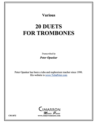 20 Trombone Duets