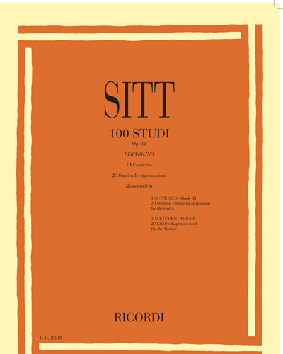 100 studi per violino Op. 32  - III Fascicolo