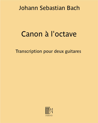 Canon à l'octave (from 'The Art of Fugue', BWV 1080)