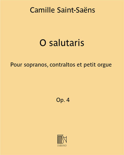 O salutaris (from 'Messe, op. 4')