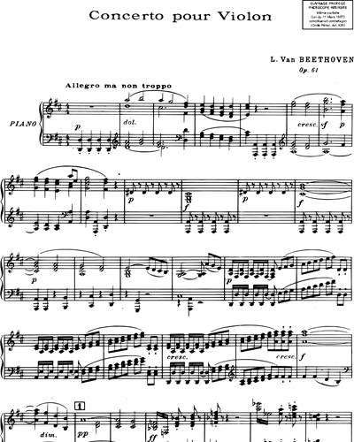 Concerto de violon, op. 61