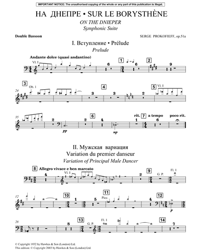 On the Dnieper Symphonic Suite, op. 51a