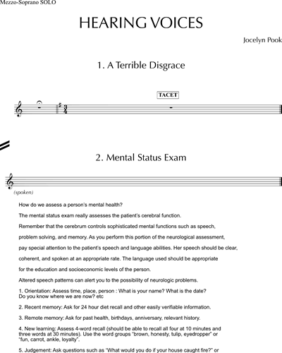 Mezzo-soprano & Piano Reduction