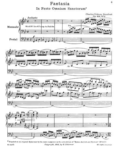 Fantasia for Organ, op. 121/1