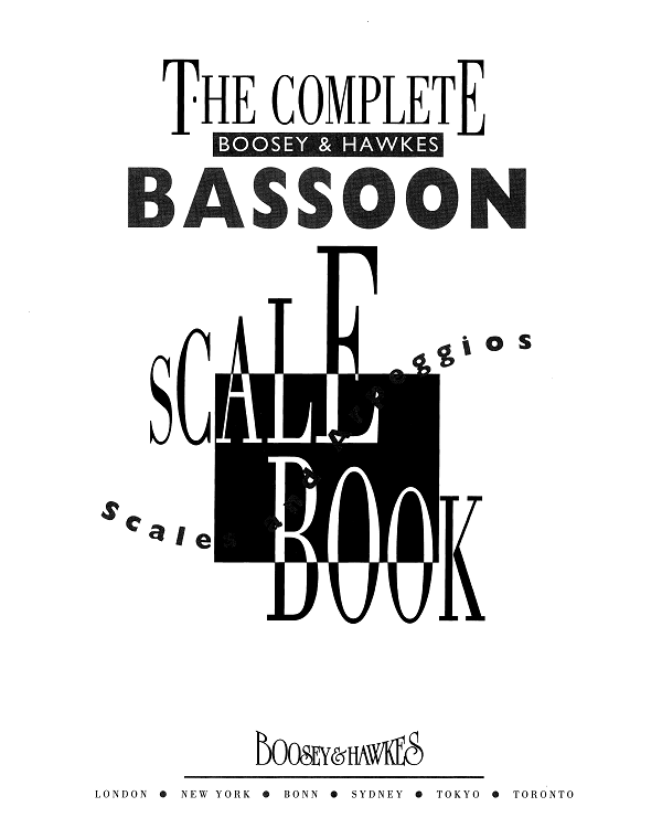 The Complete Boosey & Hawkes Bassoon Scale Book