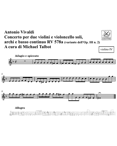 Concerto RV 578a (variante dell'Op. 3 n. 2)