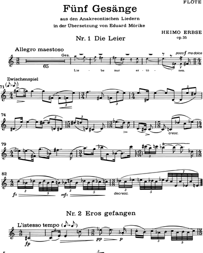 Four Chants, op. 35