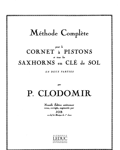 Complete Method for Cornet and All Saxhorns in G Clef