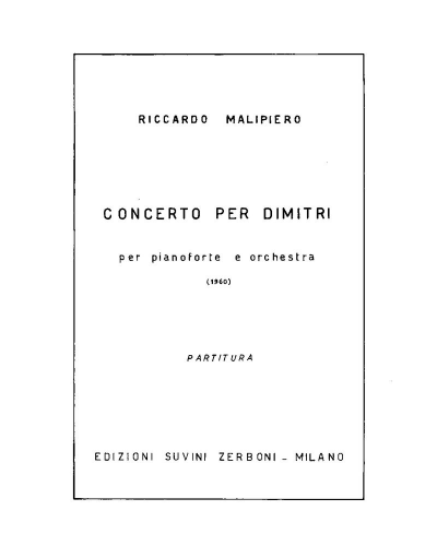 Concerto per Dimitri