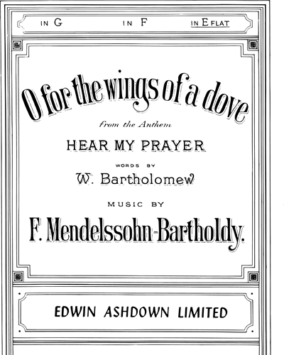 O for the Wings of a Dove (from the Anthem 