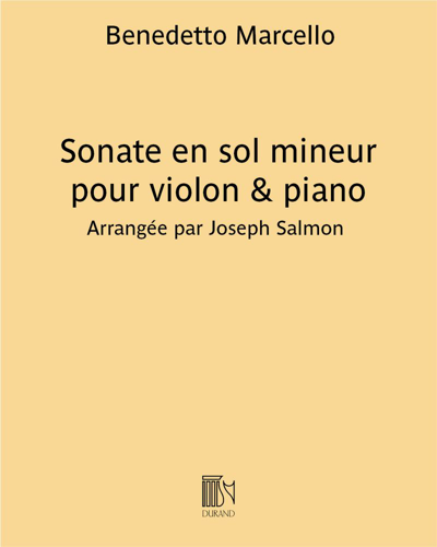 Sonate (en sol mineur) pour violon & piano