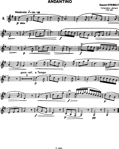 La Clarinette Classique, Vol. B: Andantino