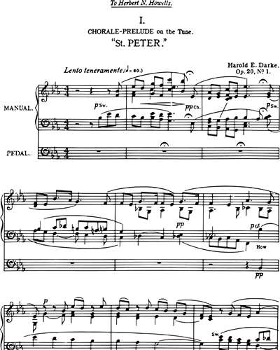Three Chorale Preludes, Op. 20 No. 1