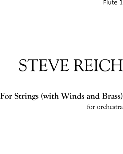 For Strings (with Winds and Brass)