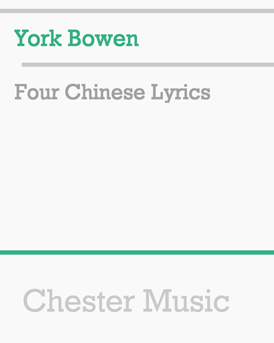 Four Chinese Lyrics