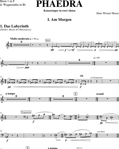 Horn 1/Wagner Tuba 1 in Bb