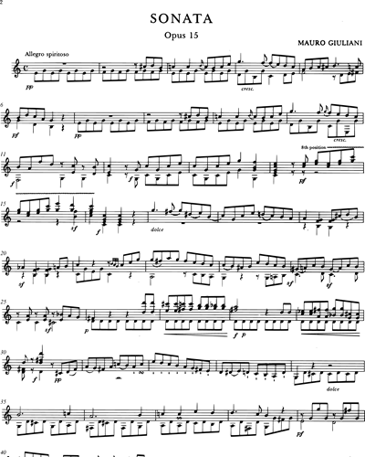 Sonata, op. 15 