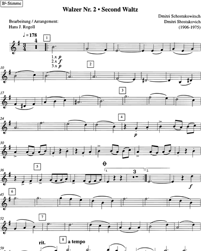 Clarinet in Bb/Tenor Saxophone (Alternative)/Trumpet in Bb (Alternative)
