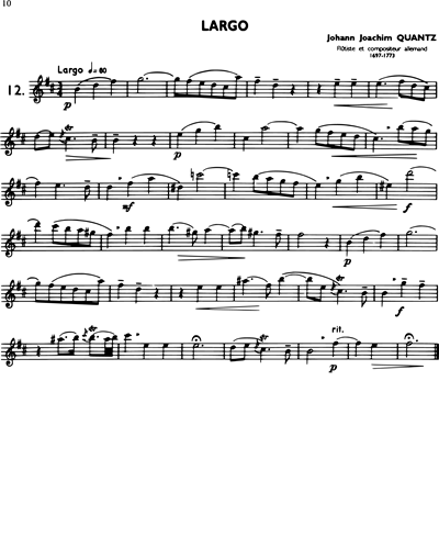 La Flûte Classique, Vol. 3: Largo in B minor