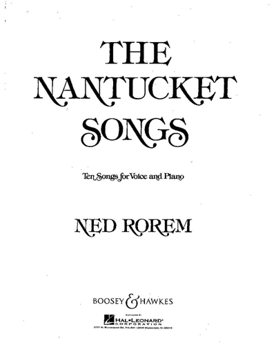 The Nantucket Songs
