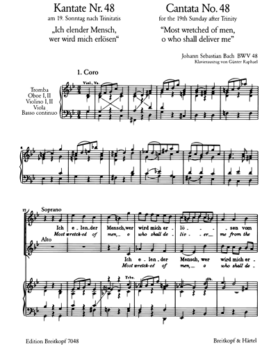 Kantate BWV 48 „Ich elender Mensch, wer wird mich erlösen“