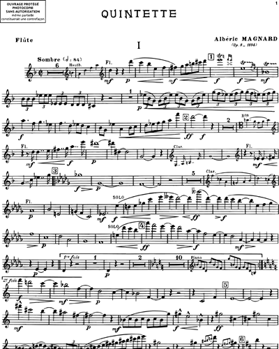 Quintette Op. 8