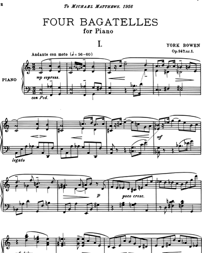 Four Bagatelles, Op. 147