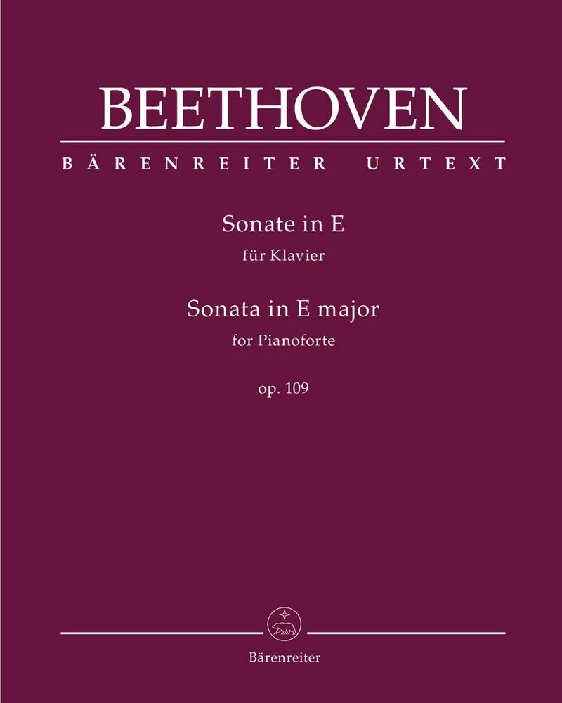 Sonata for Pianoforte in E major op. 109