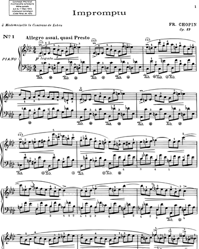 Impromptu in Ab Major, op. 29 No. 1