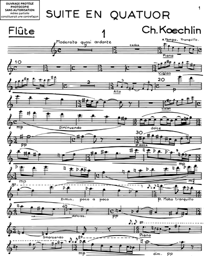 Suite en quatuor Op. 55